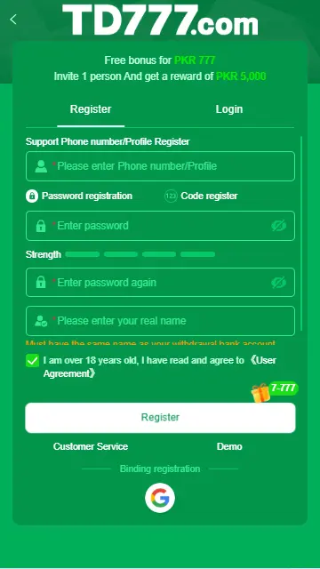 TD777 Game Login