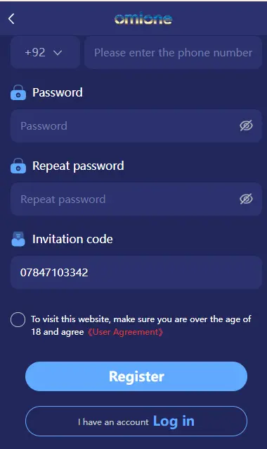 Omione Game Login
