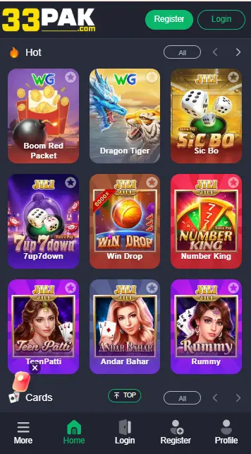 33Pak Game App