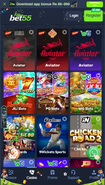 Bet 55 Game Apk
