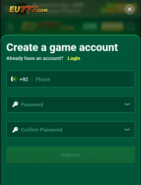 EU 777 Game Login