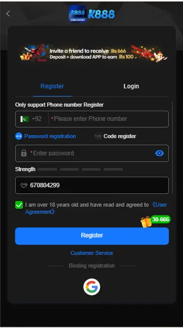 K888 Game Login