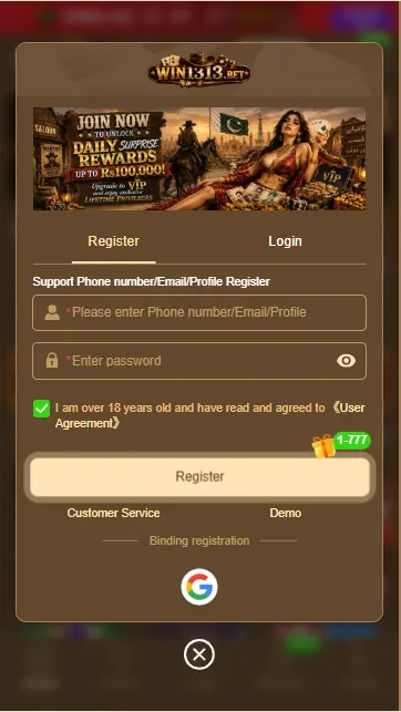 Win1313 Game Login